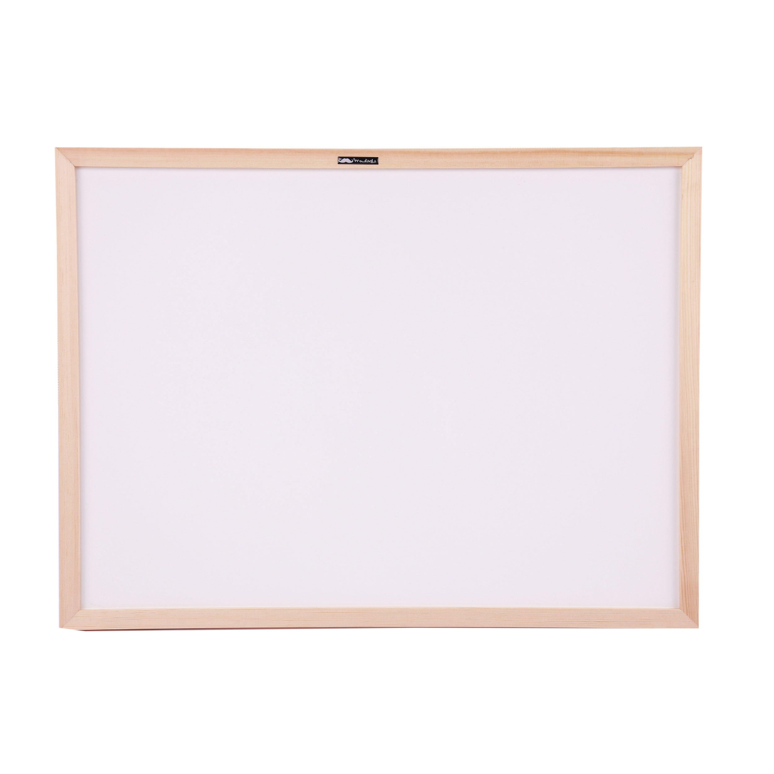 Non-Magnetic Dry-Erase Whiteboard, Wood Frame, 45 x 60cm (18" x 24") - Moustache®