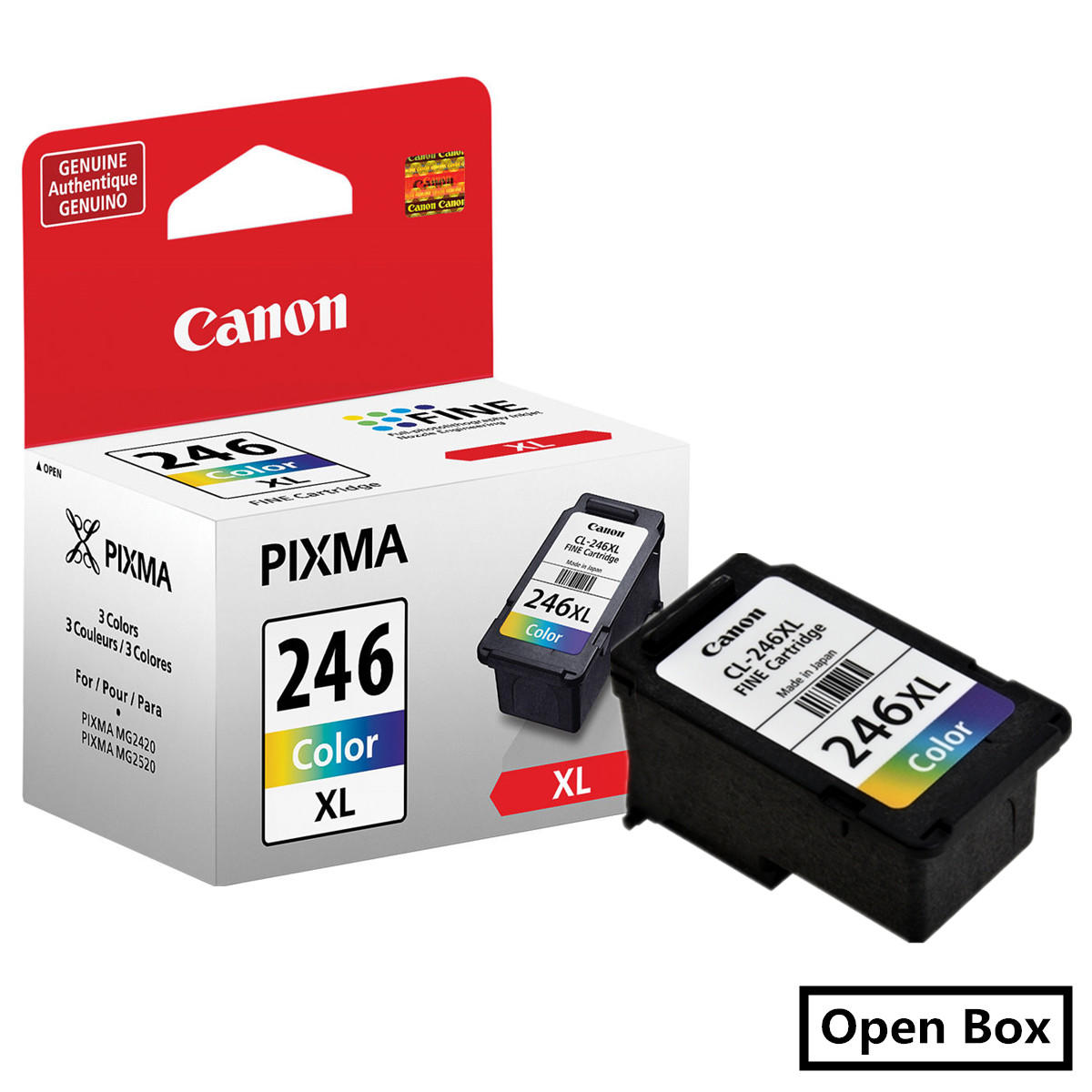 Canon CL246XL Original Color Ink Cartridge High Yield Open Box at