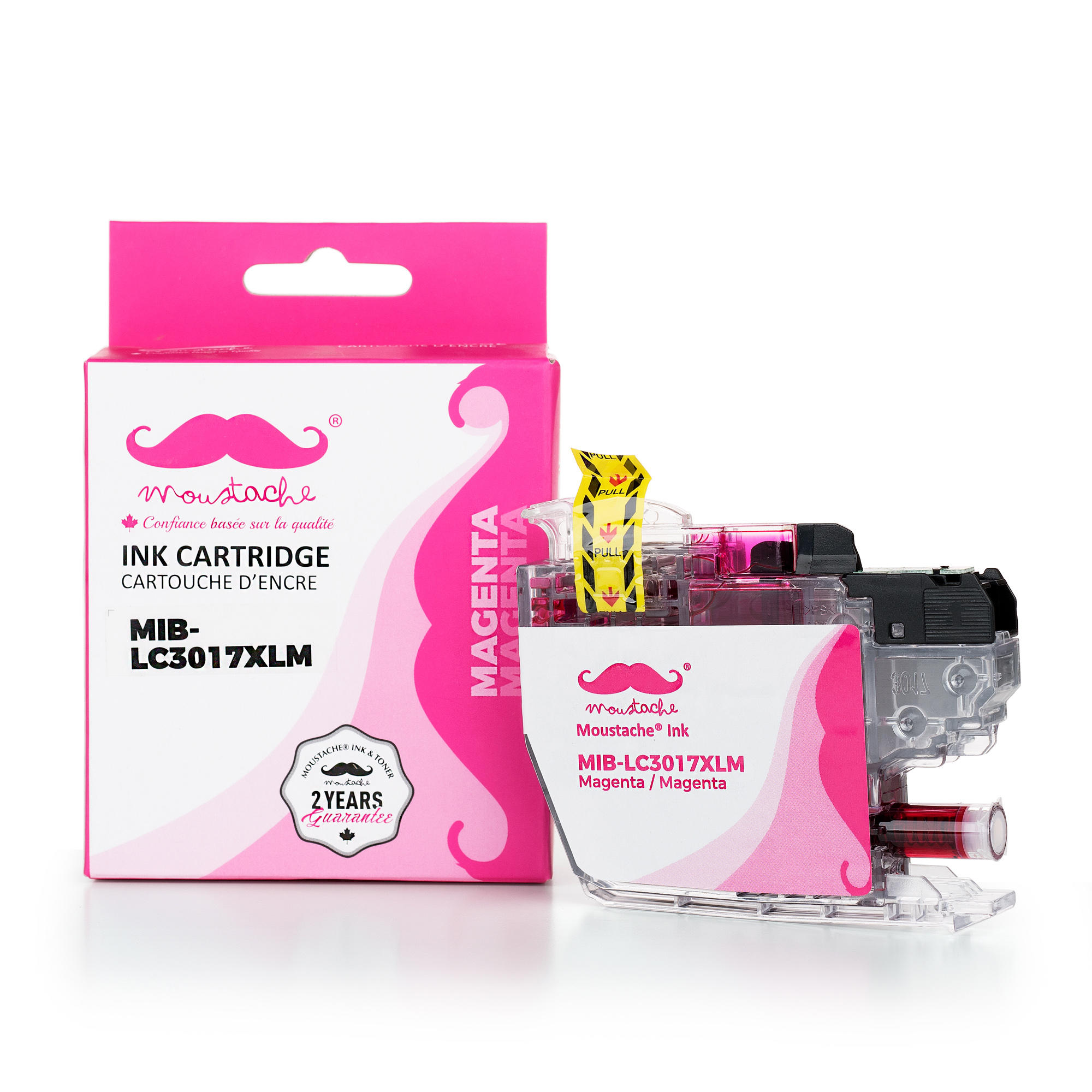 Brother LC3017M Compatible Magenta Ink Cartridge High Yield - Moustache®