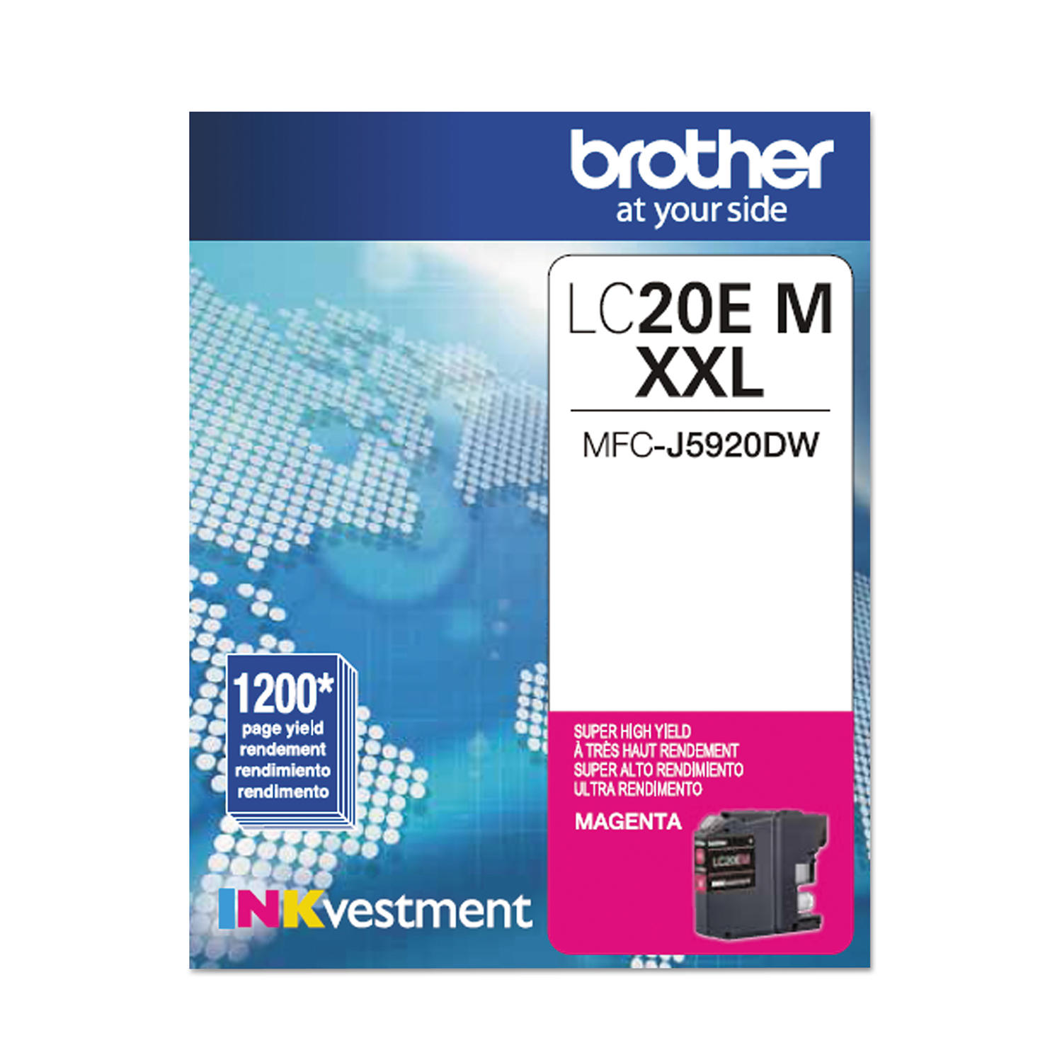 Brother LC20EMS Original Magenta Ink Cartridge Extra High Yield