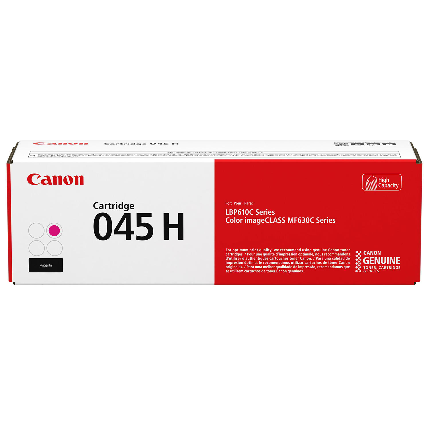 Canon 045H 1244C001 Original Magenta Toner Cartridge High Yield