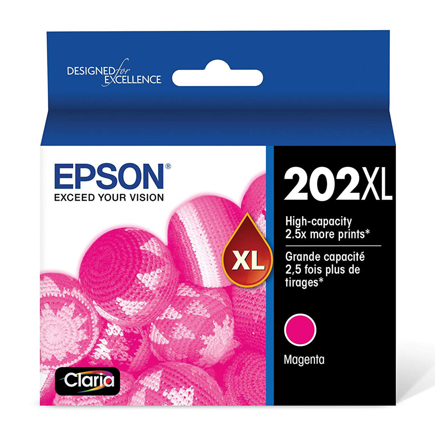 Epson 202XL T202XL320-S Original Magenta Ink Cartridge High Yield