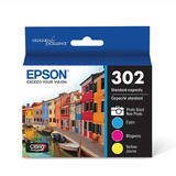 Epson T302520 Original Photo Black And Tri-Color Ink Cartridge Multi-Pack PB/C/M/Y