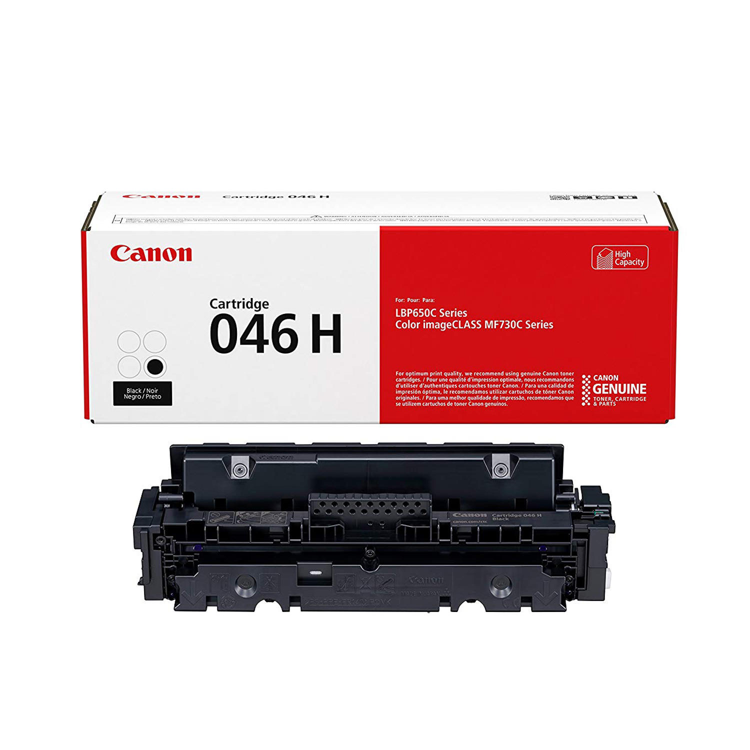 Canon 046H 1254C001 Original Black Toner Cartridge High Yield