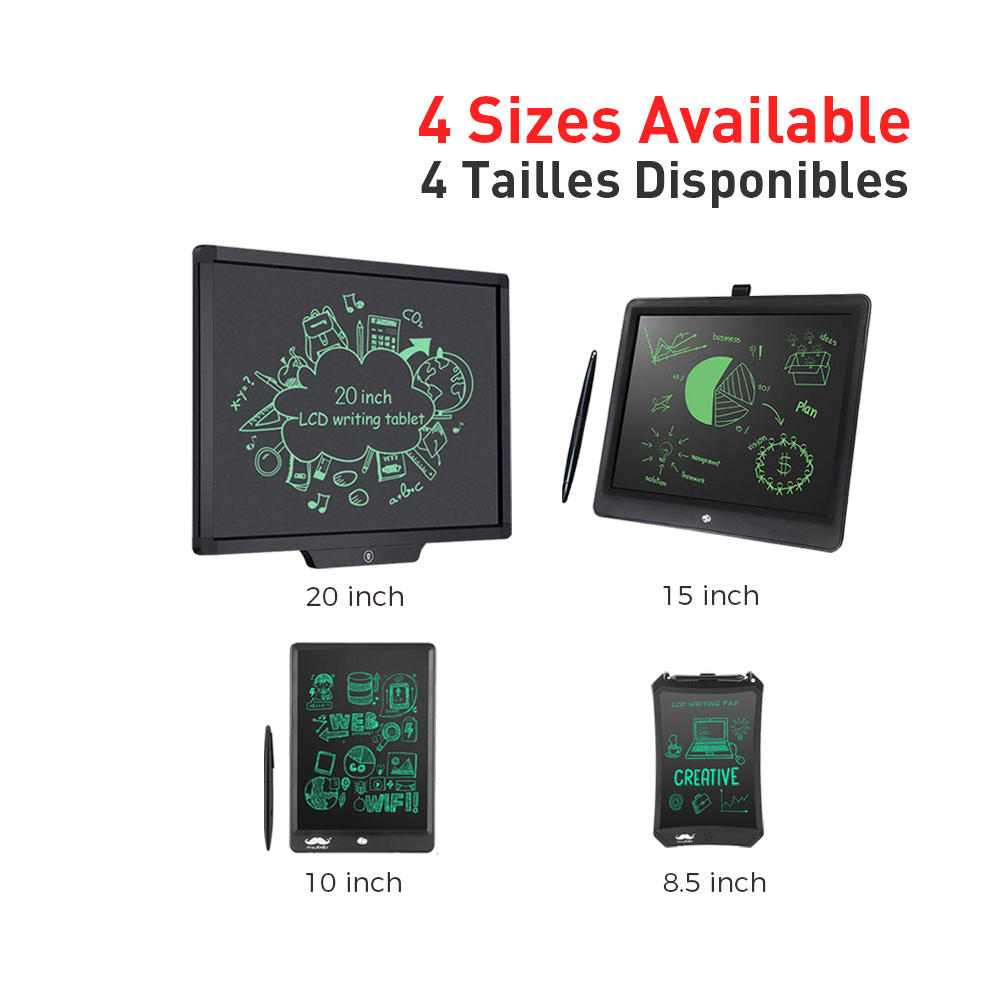 LCD Writing Tablet, Electronic Portable Magnetic Drawing & Writing Board - Moustache®