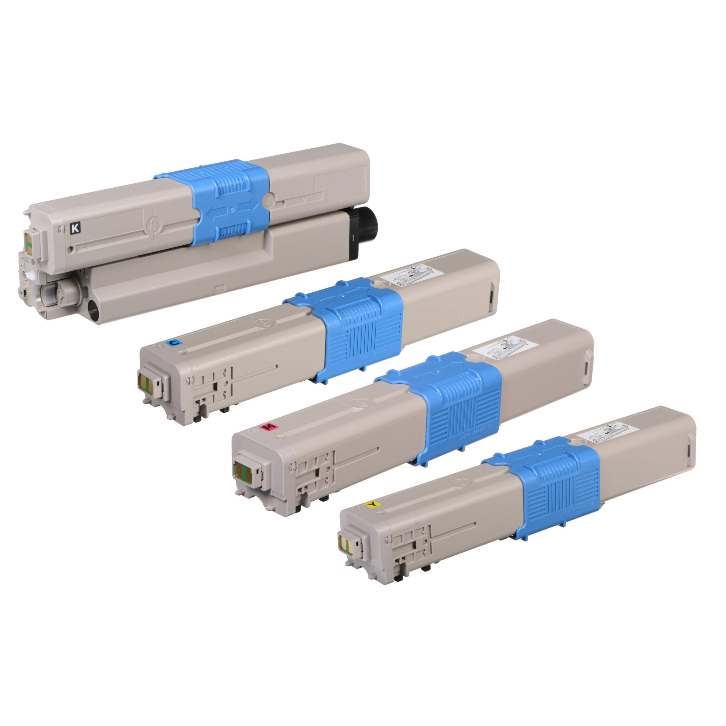 Okidata 46508704 46508703 46508702 46508701 Compatible Toner Cartridge Combo BK/C/M/Y