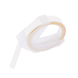 DYMO 520101 LT Embossing Labels 3/8" x 9.8', White on Clear