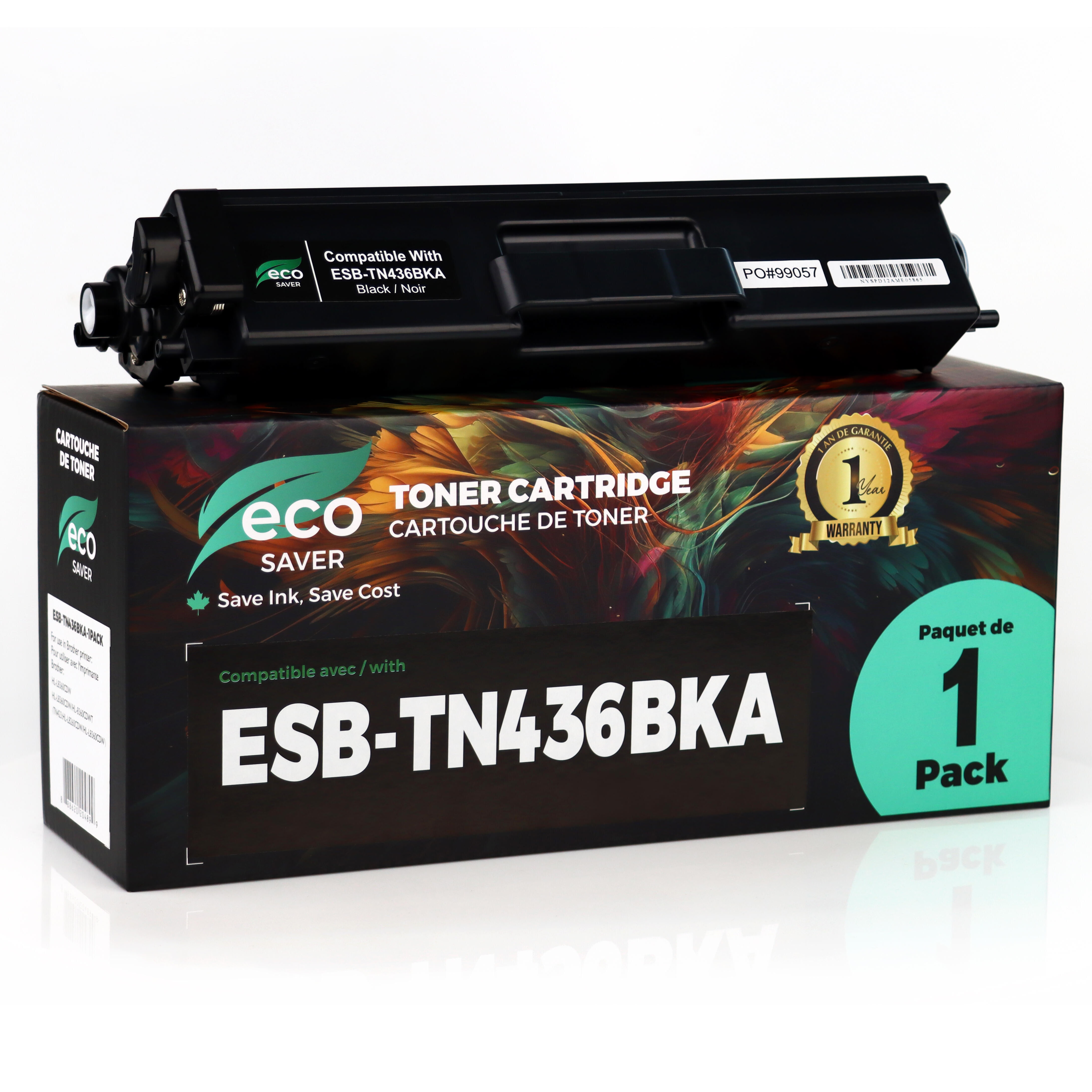 Brother TN436BK Compatible Black Toner Cartridge Extra High Yield - Eco-Saver