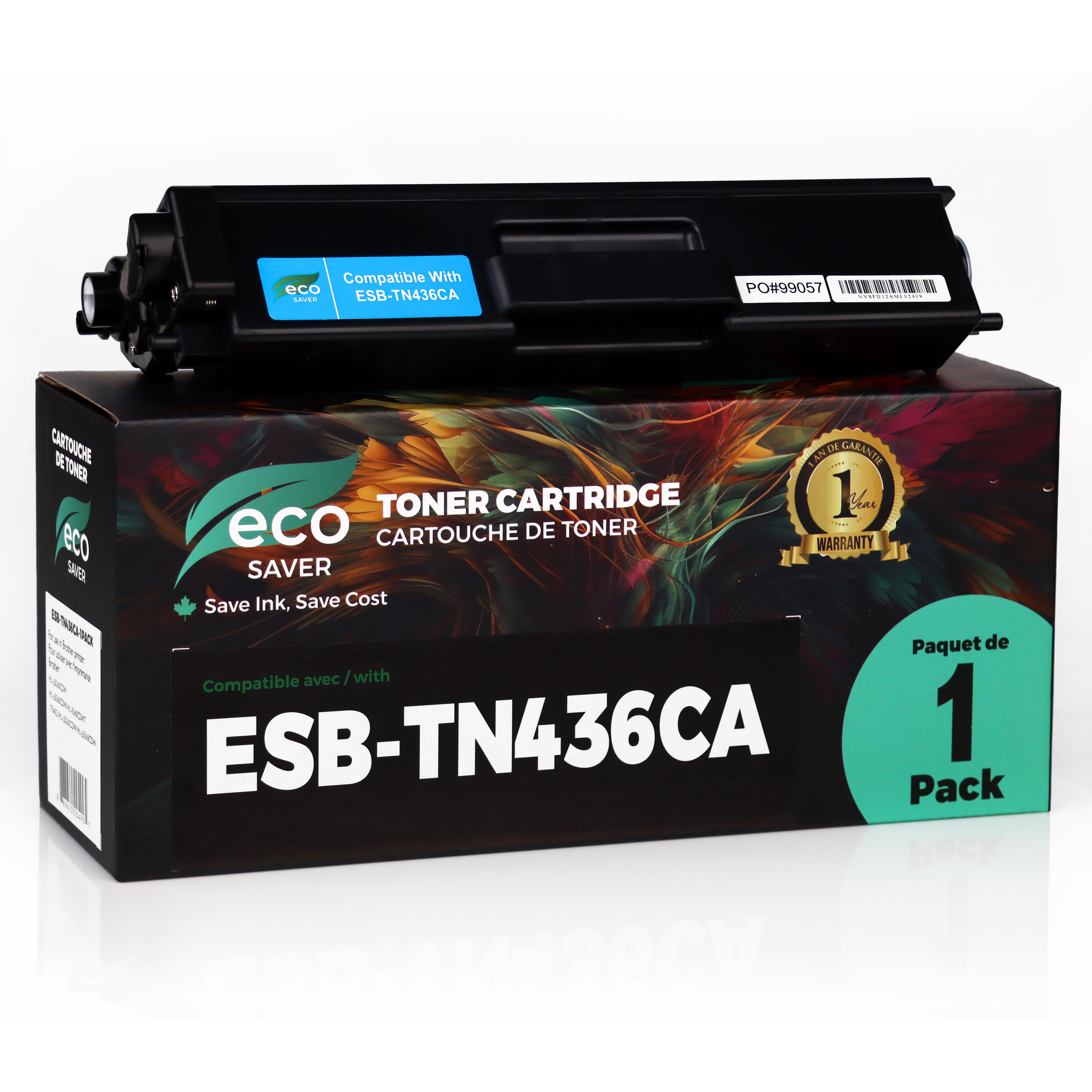 Brother TN436C Compatible Cyan Toner Cartridge Extra High Yield - Eco-Saver