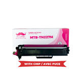 Brother TN227 Compatible Magenta Toner Cartridge High Yield Version of TN223 With Chip - Moustache®