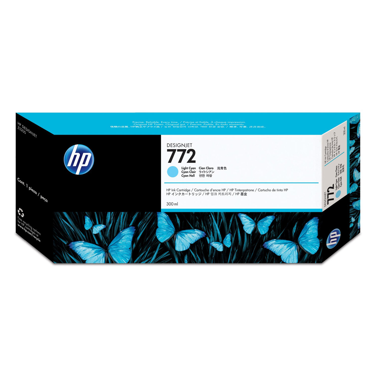 HP 772 CN632A Original Light Cyan Ink Cartridge Extra High Yield