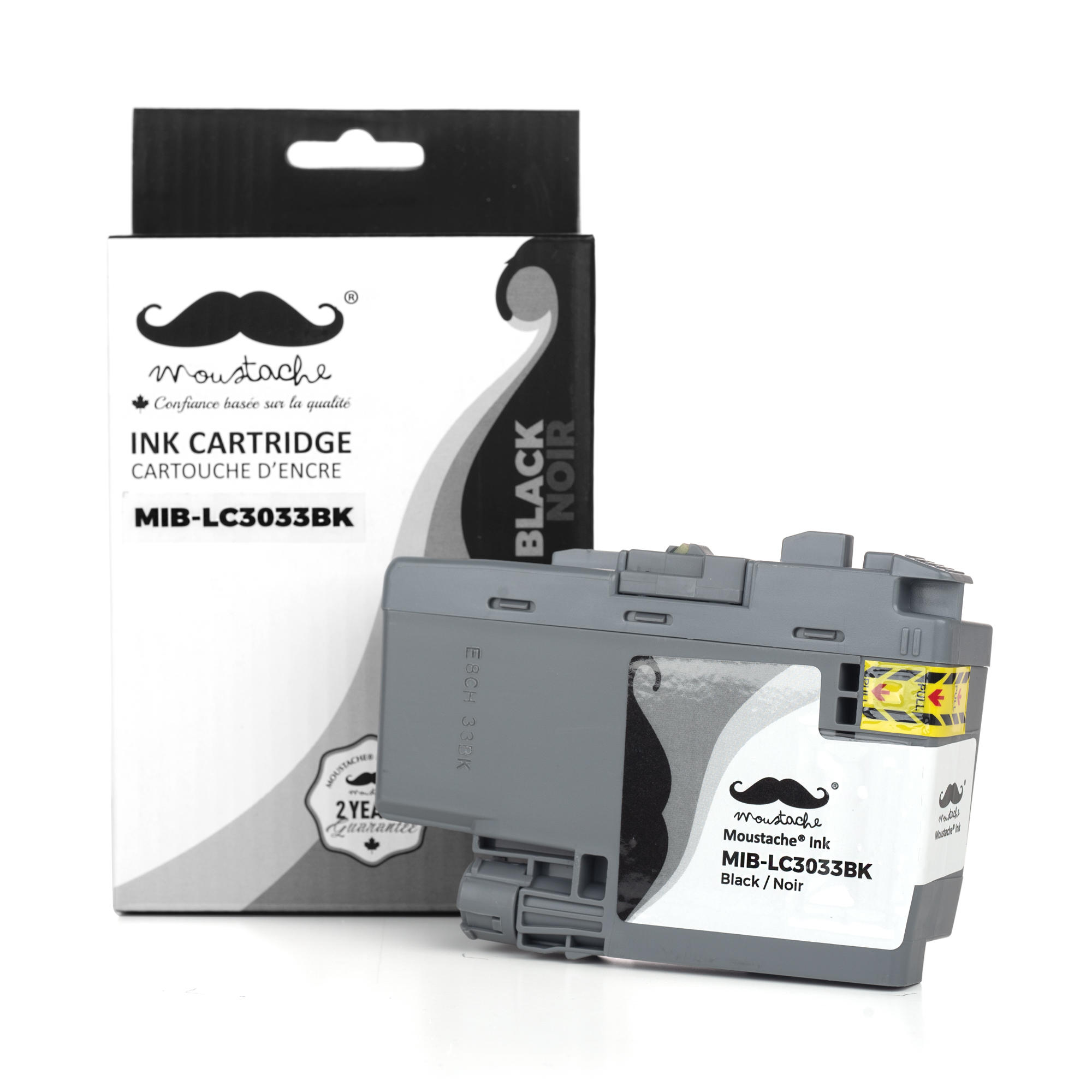 Brother LC3033BK Compatible Black Ink Cartridge Extra High Yield 3000 Pages - Moustache®