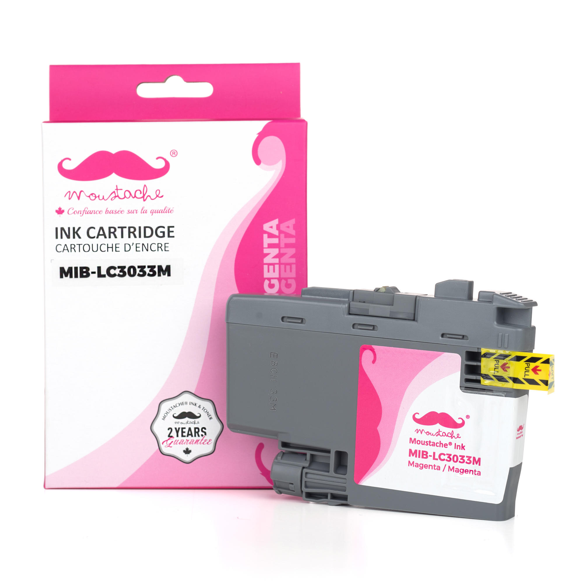 Brother LC3033M Compatible Magenta Ink Cartridge Extra High Yield 1500 Pages - Moustache®