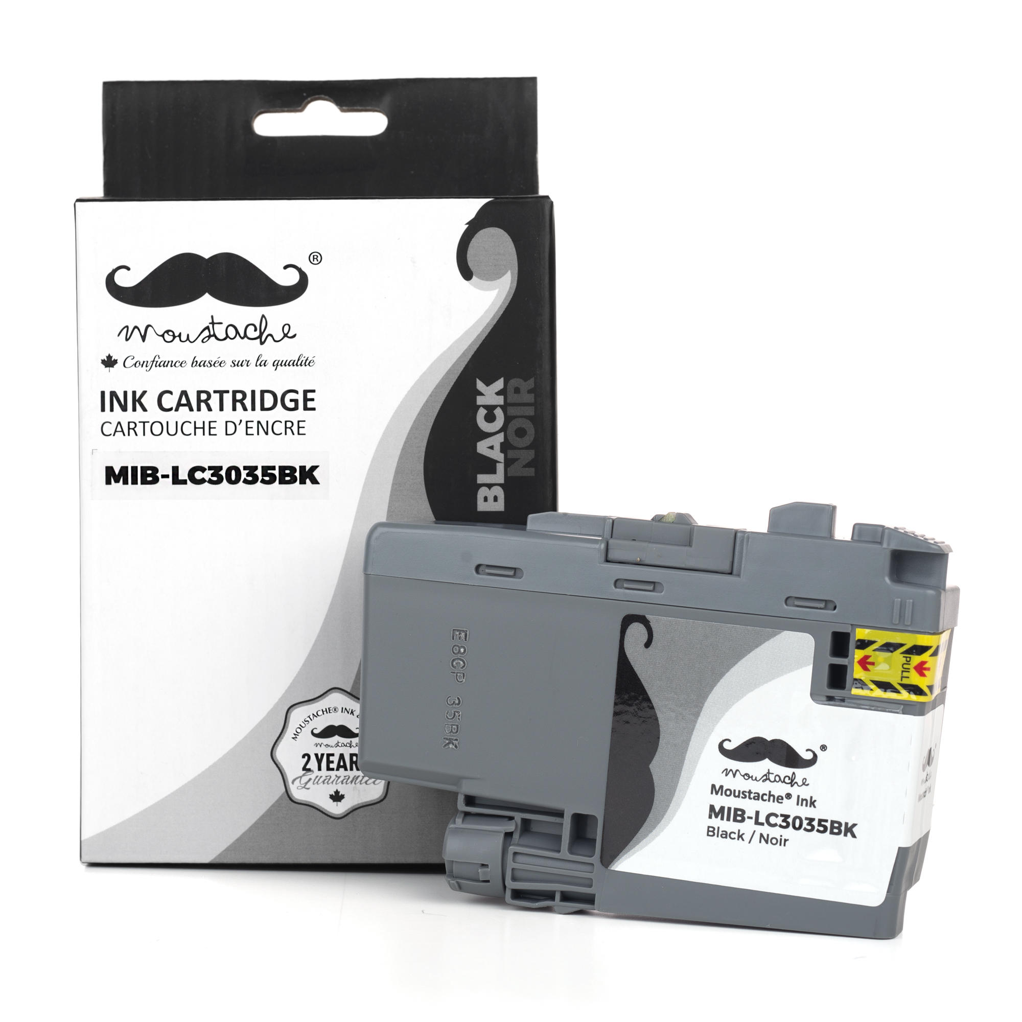 Brother LC3035BK Compatible Black Ink Cartridge Ultra High Yield 6000 Pages - Moustache®