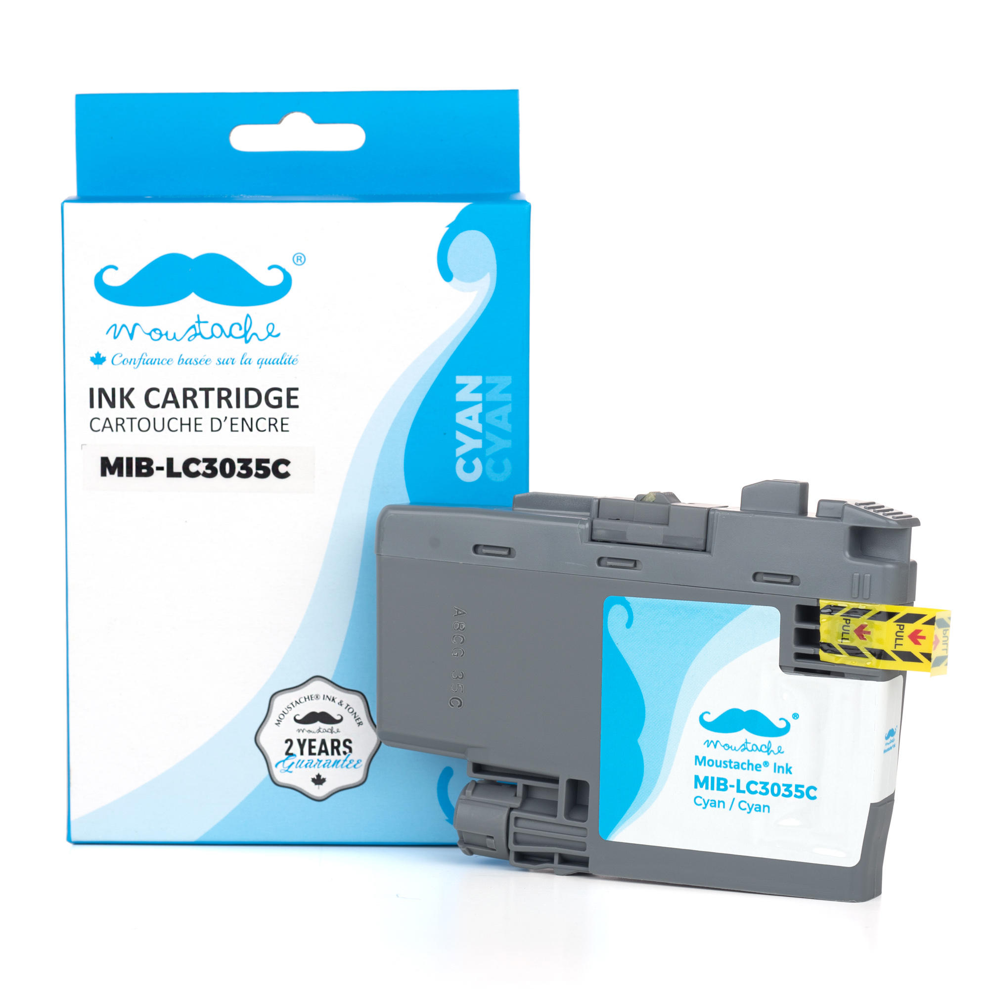 Brother LC3035C Compatible Cyan Ink Cartridge Ultra High Yield 5000 Pages - Moustache®