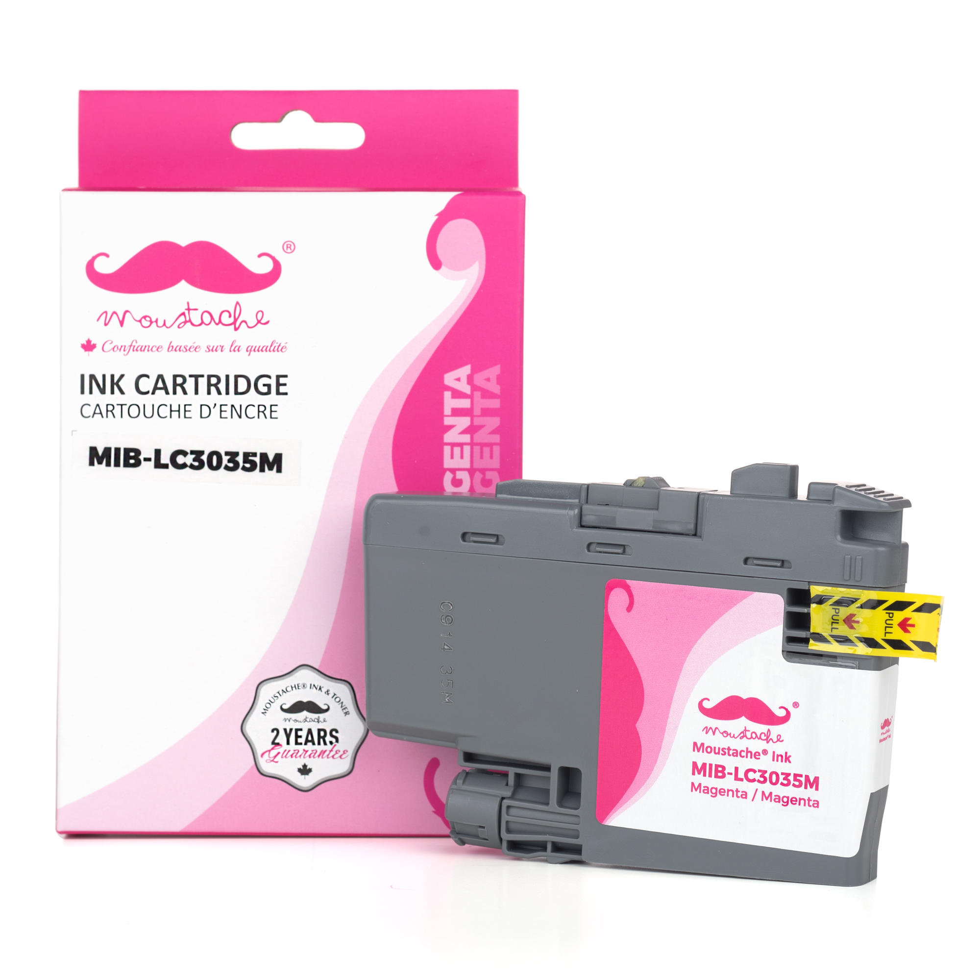 Brother LC3035M Compatible Magenta Ink Cartridge Ultra High Yield 5000 Pages - Moustache®