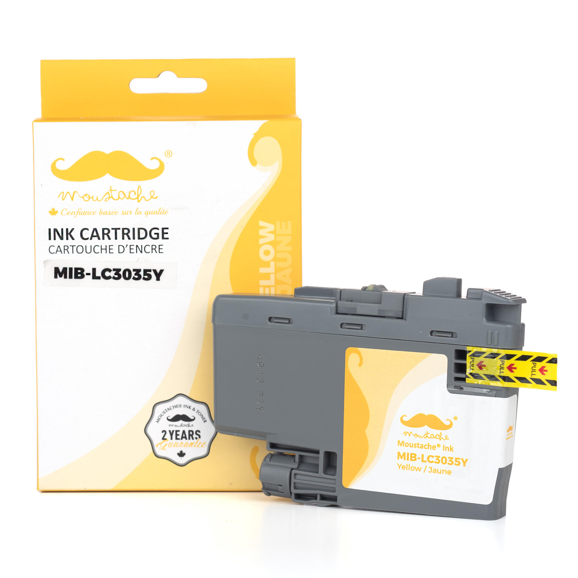 Brother LC3035Y Compatible Yellow Ink Cartridge Ultra High Yield 5000 Pages - Moustache®