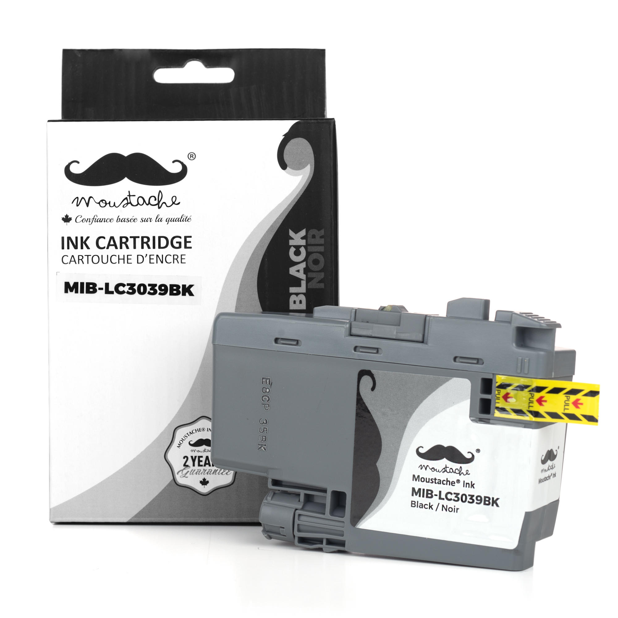 Brother LC3039BK Compatible Black Ink Cartridge Ultra High Yield 6000 Pages - Moustache®