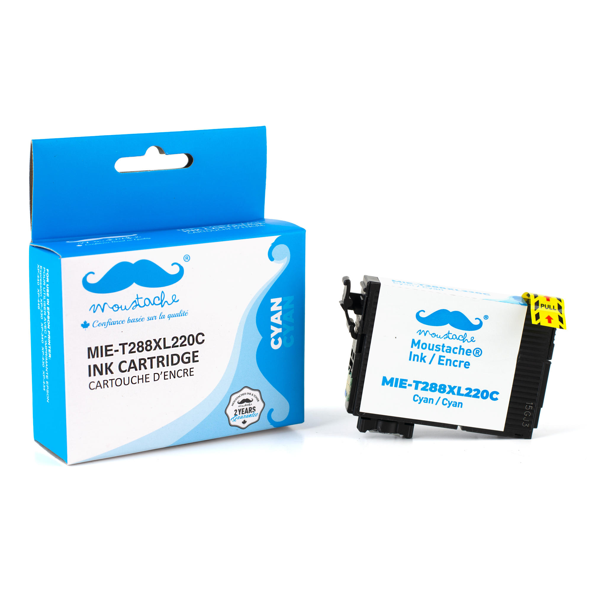 Epson 288 T288XL220 Remanufactured Cyan Ink Cartridge High Yield - Moustache®