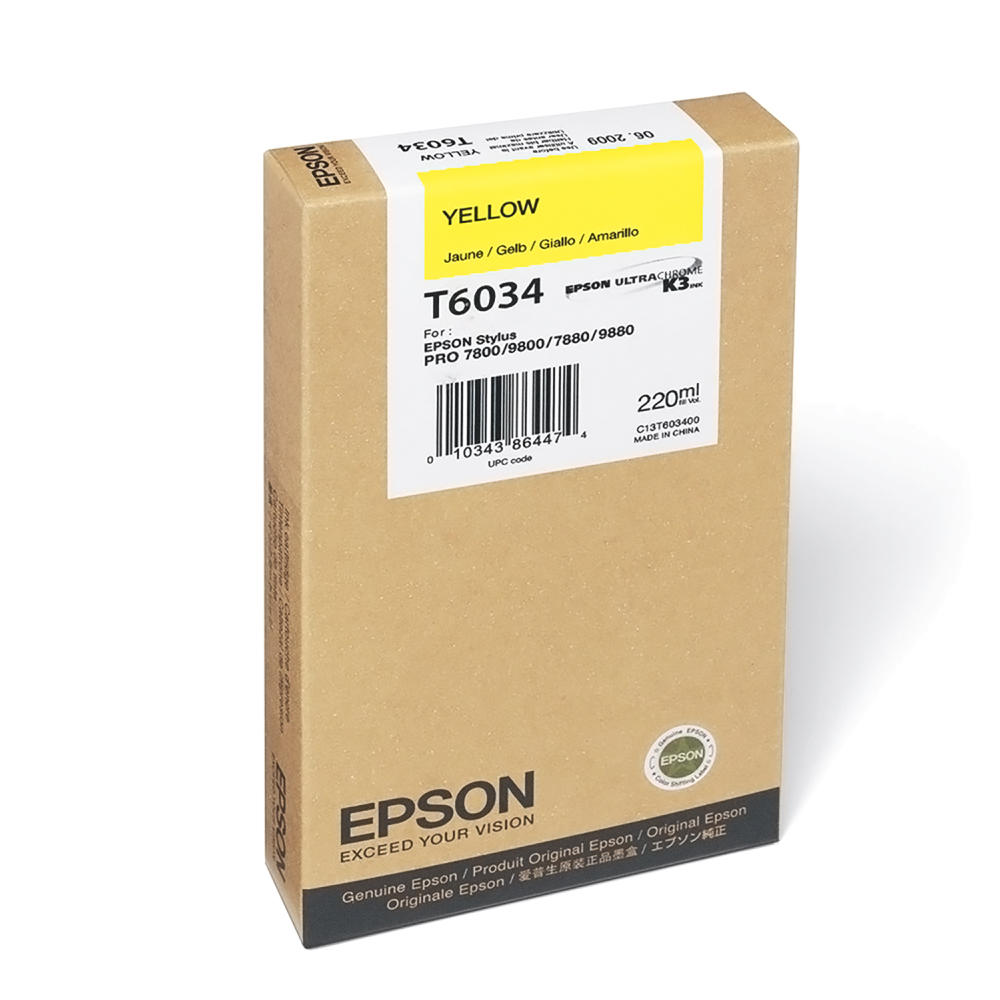 Epson T603400 Original Yellow Ink Cartridge