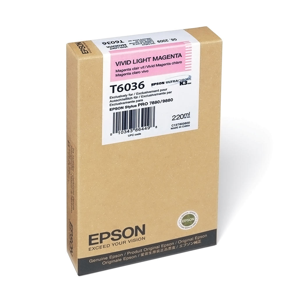 Epson T603600 Original Vivid Light Magenta Ink Cartridge