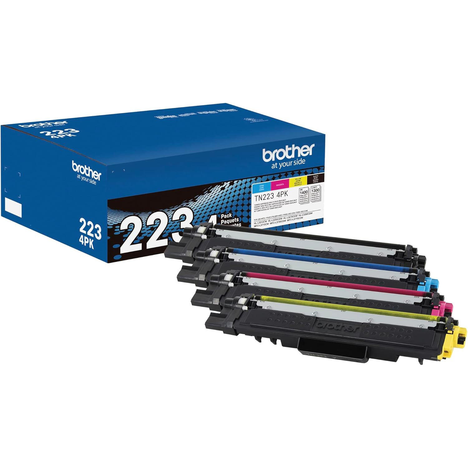 Brother TN223 Original Toner Cartridge Combo BK/C/M/Y