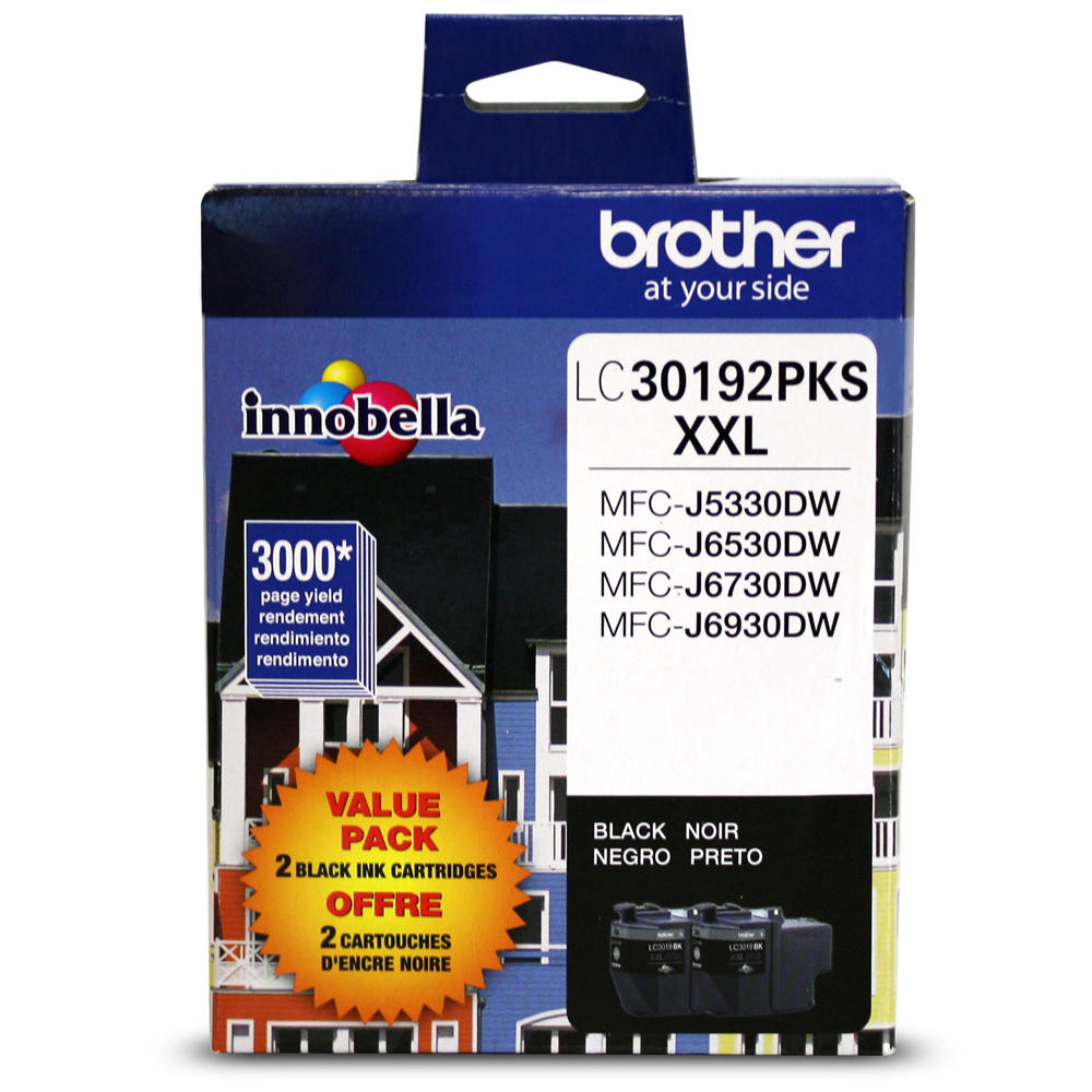 Brother LC30192PKS Original Black Ink Cartridge Extra High Yield