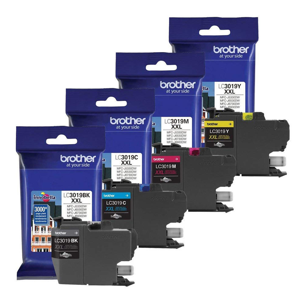 Brother LC3019 Original Ink Cartridge Combo Extra High Yield BK/C/M/Y