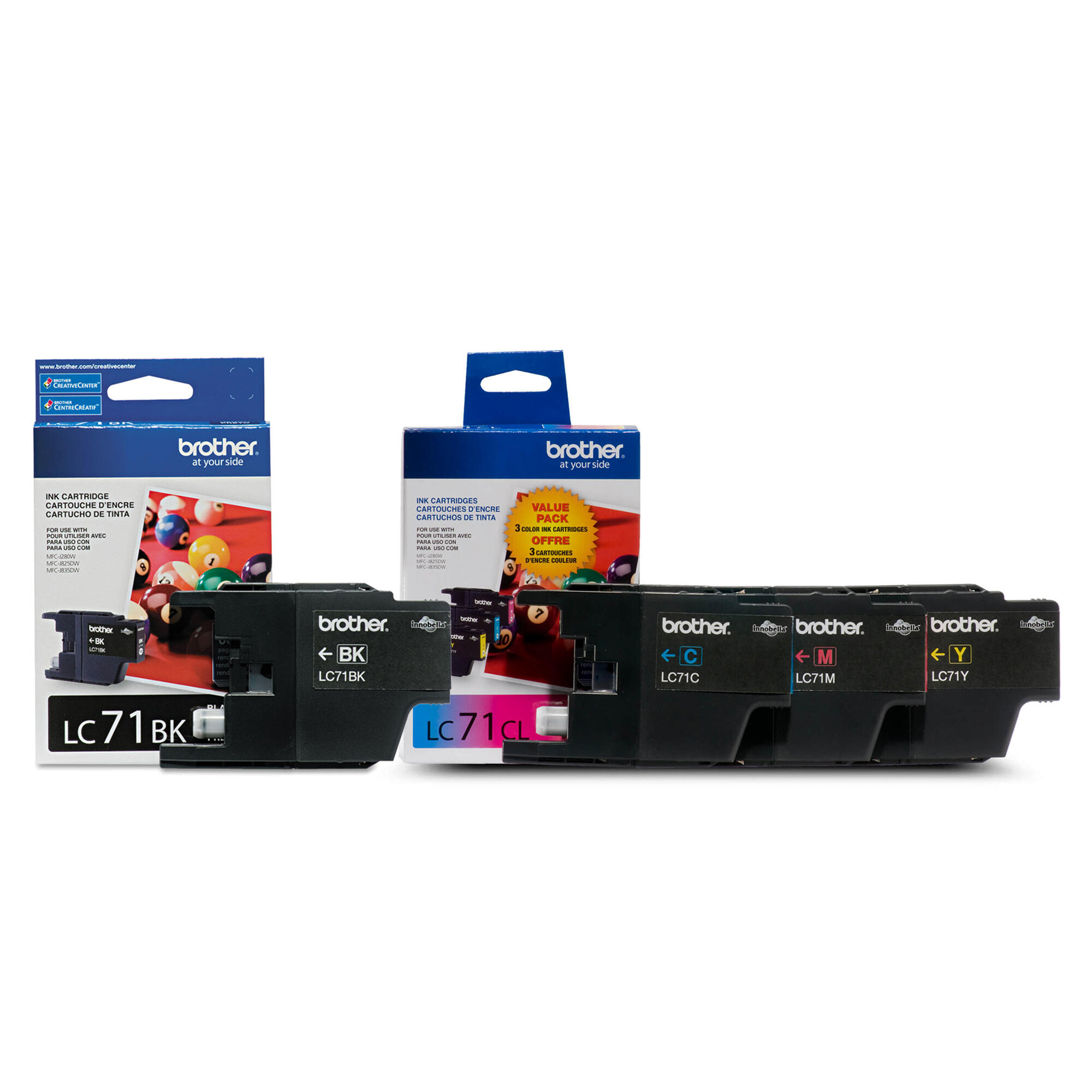 Brother LC71 Original Combo Ink Cartridge BK/C/M/Y