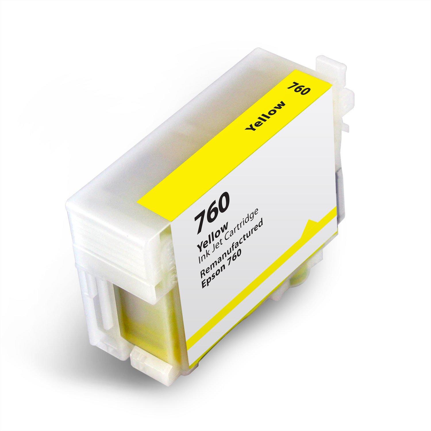 Epson 760 T760420 Remanufactured Yellow Ink Cartridge