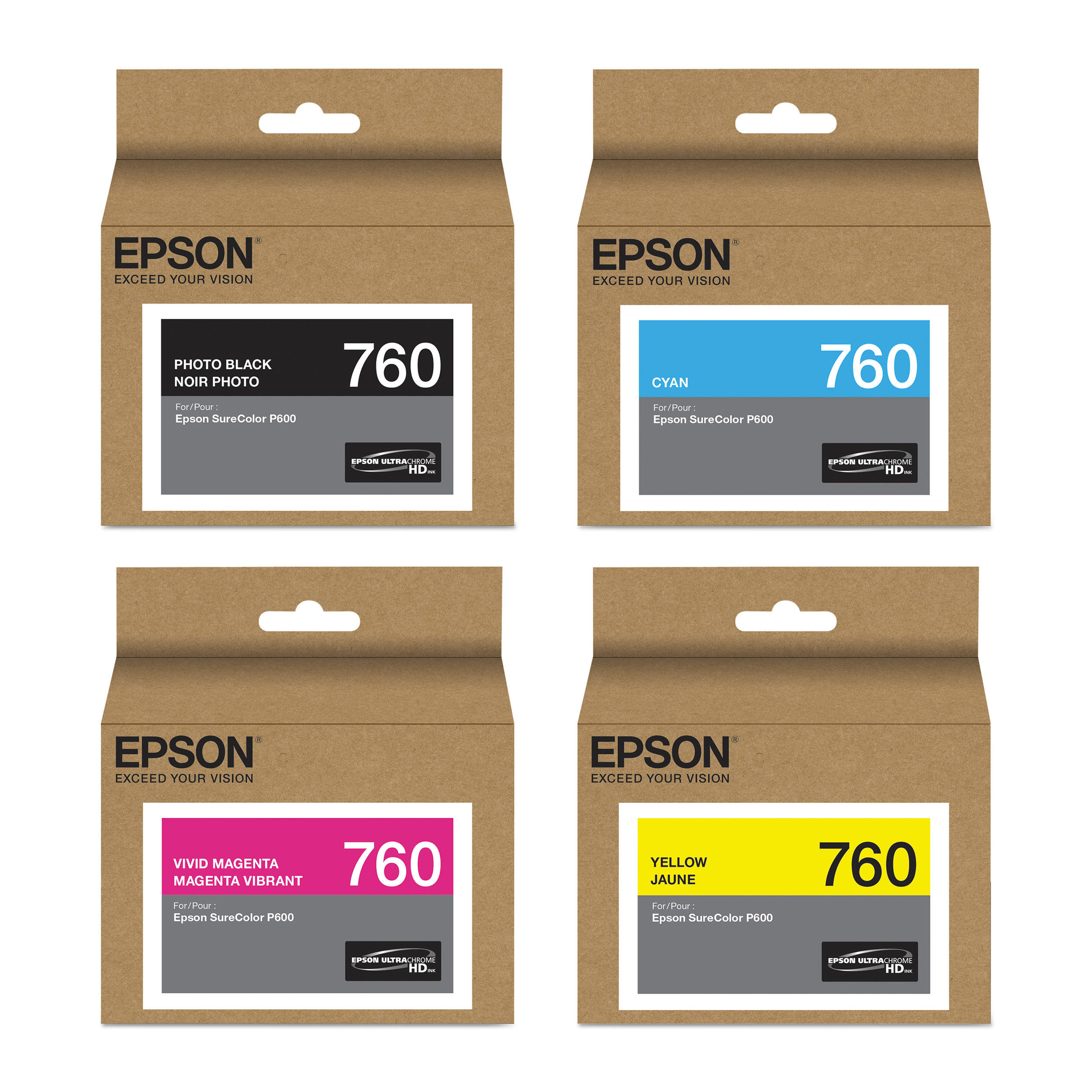 Epson 760 T760 Original Ink Cartridge Combo PBK/C/VM/Y