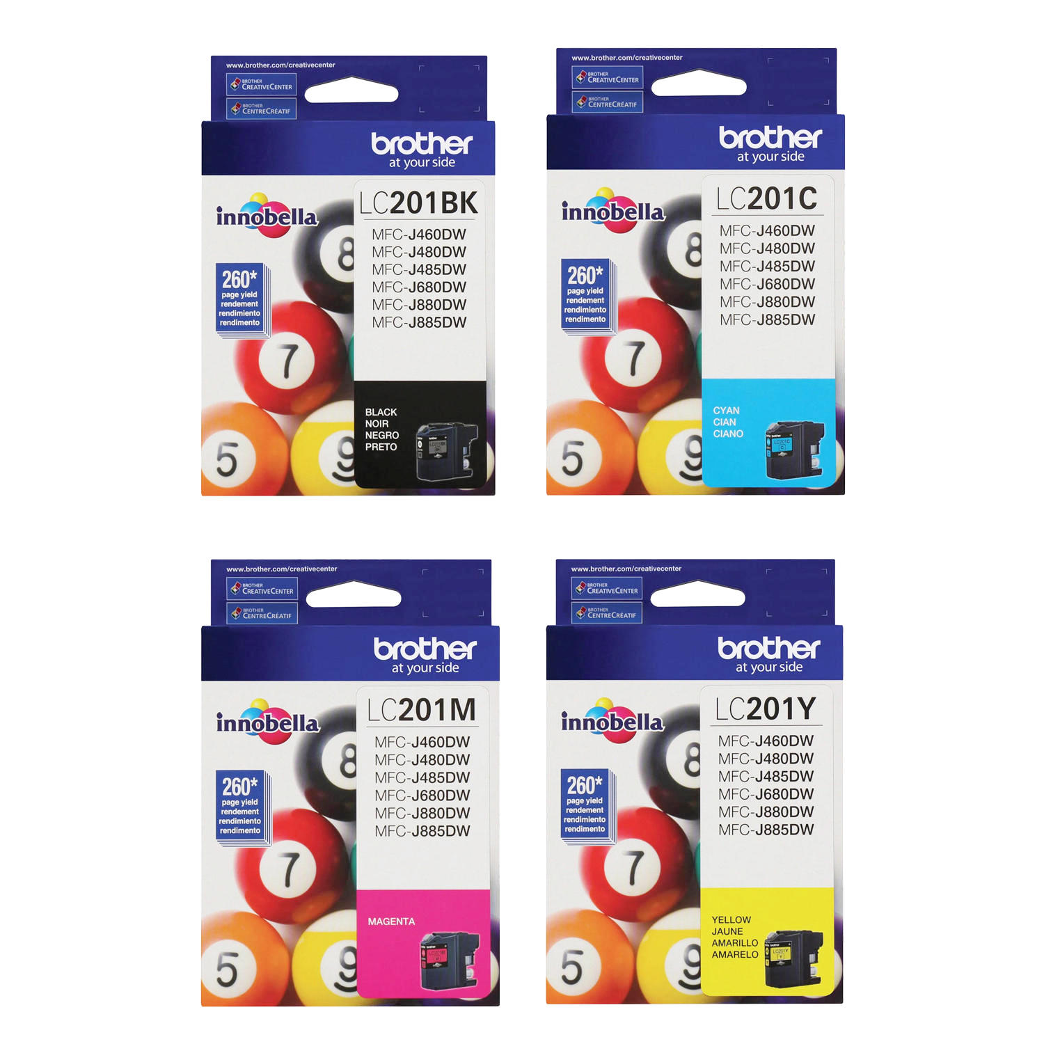 Brother LC201 Original Ink Cartridge Combo at InkJetSuperStore