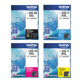 Brother LC20E Original Ink Cartridge Combo Extra High Yield BK/C/M/Y