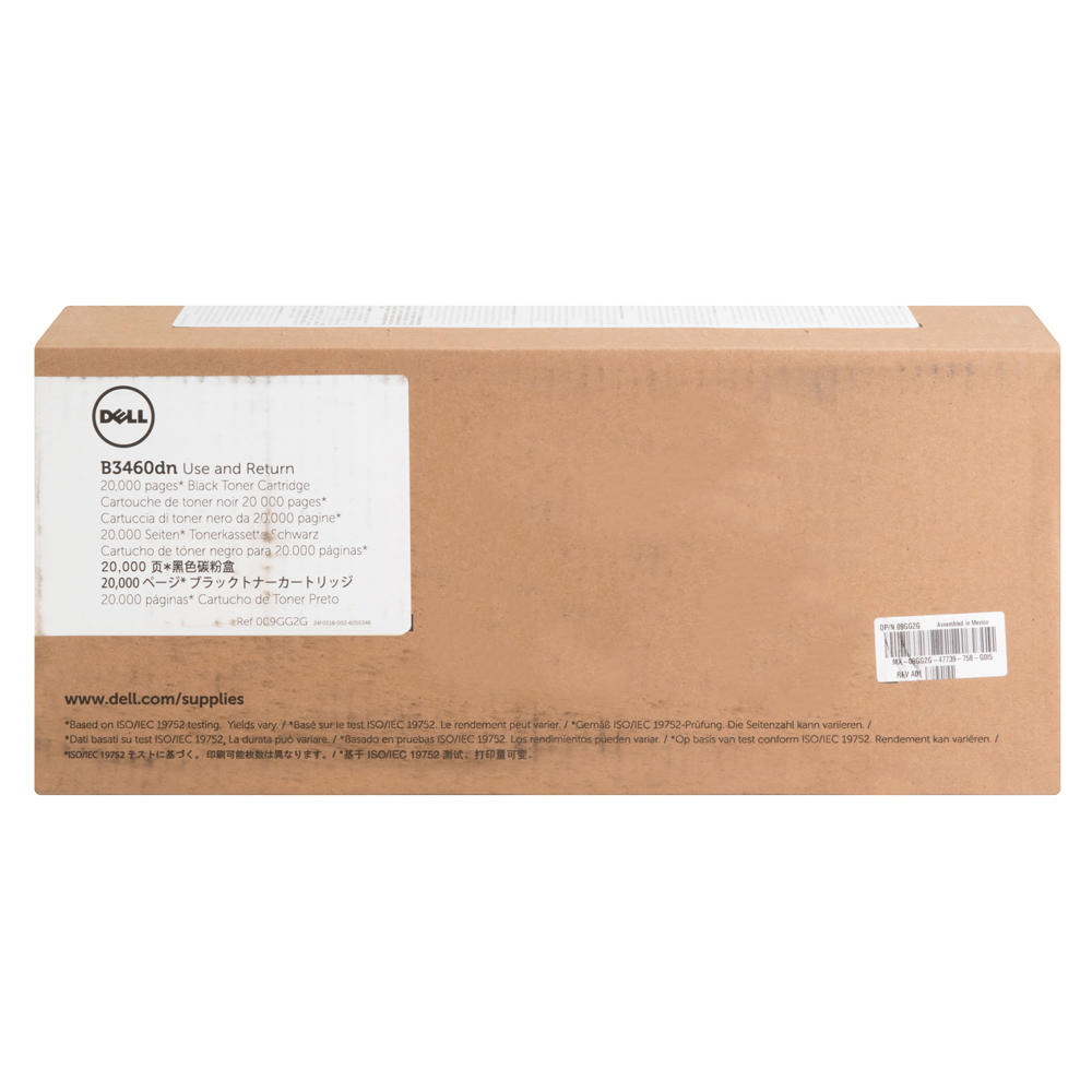 Dell 331-9807 9GG2G HJ0DH Original Black Return Program Toner Cartridge Extra High Yield