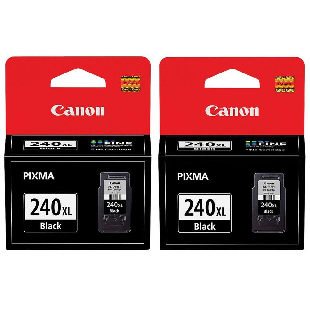 Canon PG-240XL Original Black Ink Cartridge High Yield Twin Pack (5206B001)