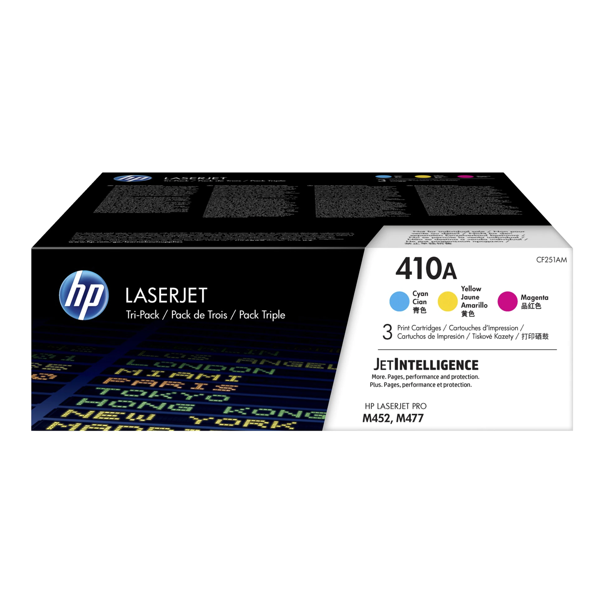 HP 410A CF251AM Original Color Toner Cartridge C/M/Y