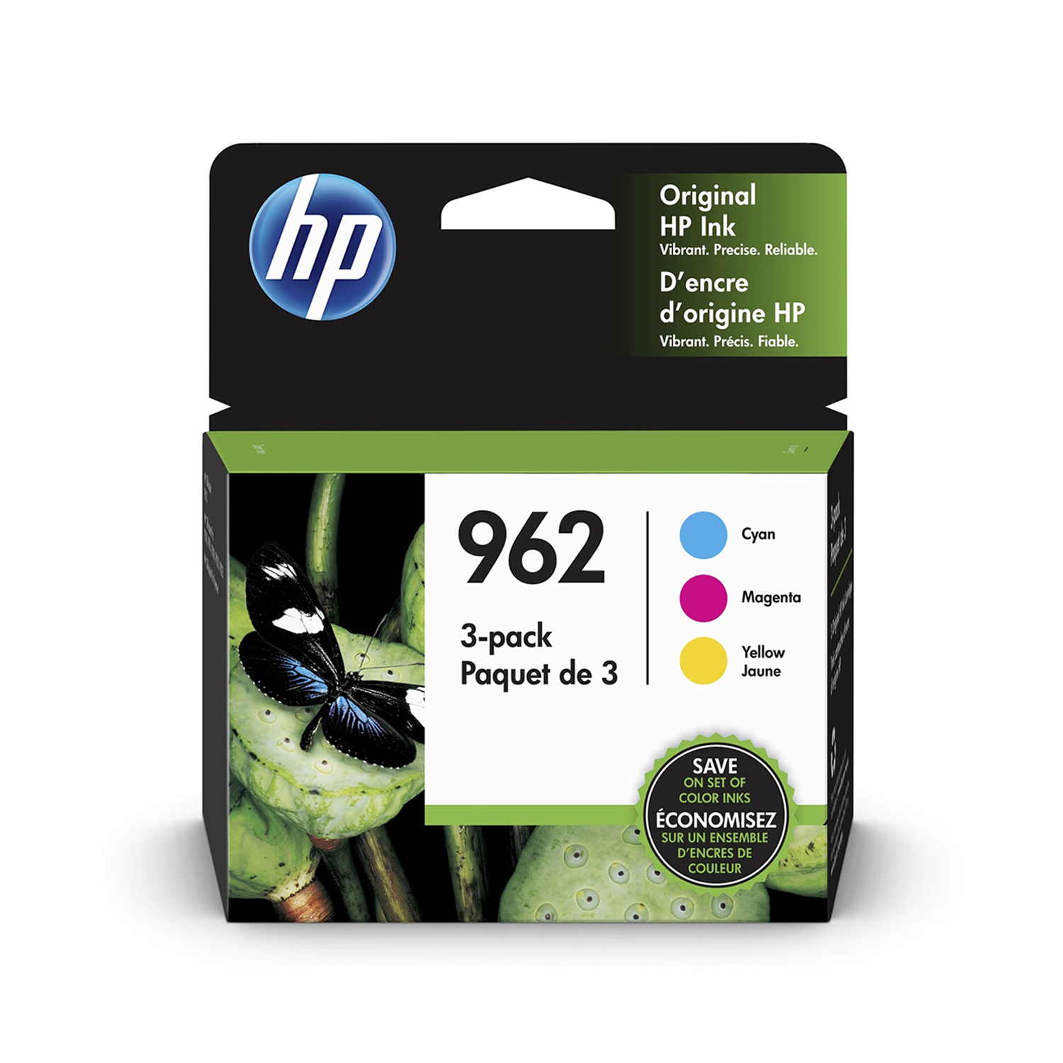 HP 962 3YP00AN#140 Original Ink Cartridge Combo C/M/Y