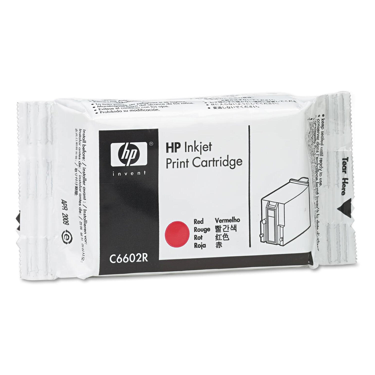 HP C6602R Original Red Ink Cartridge