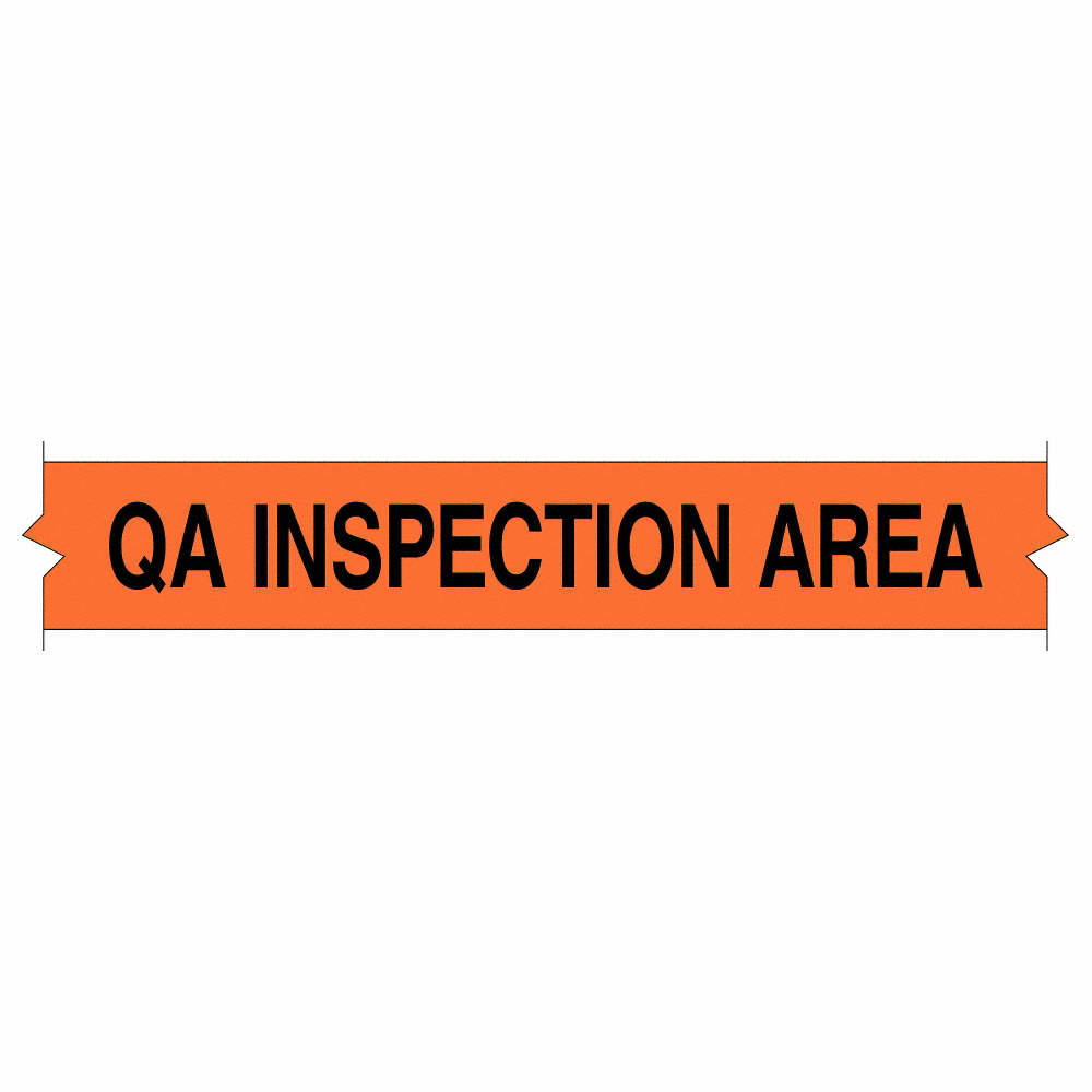 Brady BMP21 Plus Indoor/Outdoor Vinyl Label, 0.75" x 21', Black on Orange, Compatible