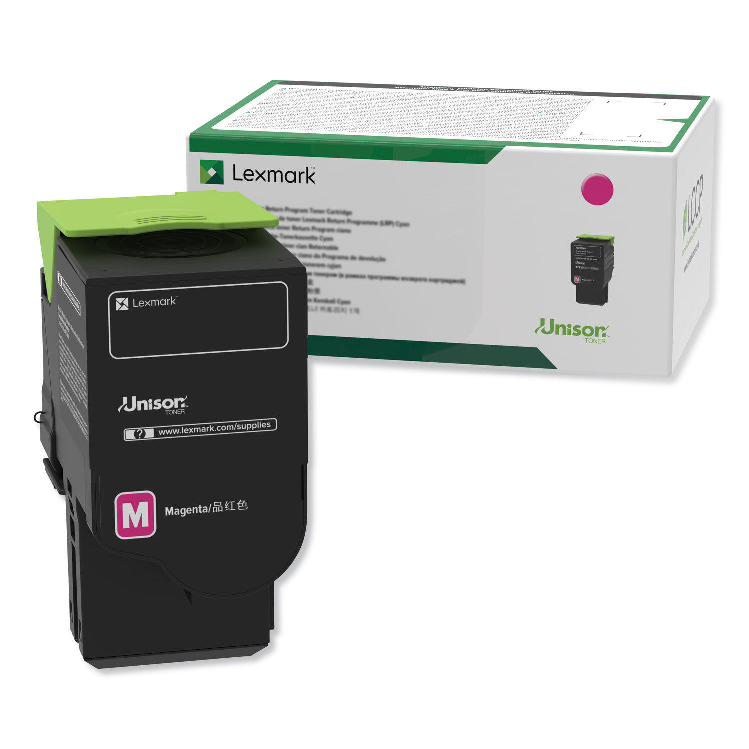 Lexmark 78C1XM0 Original Magenta Return Program Toner Cartridge Extra High Yield