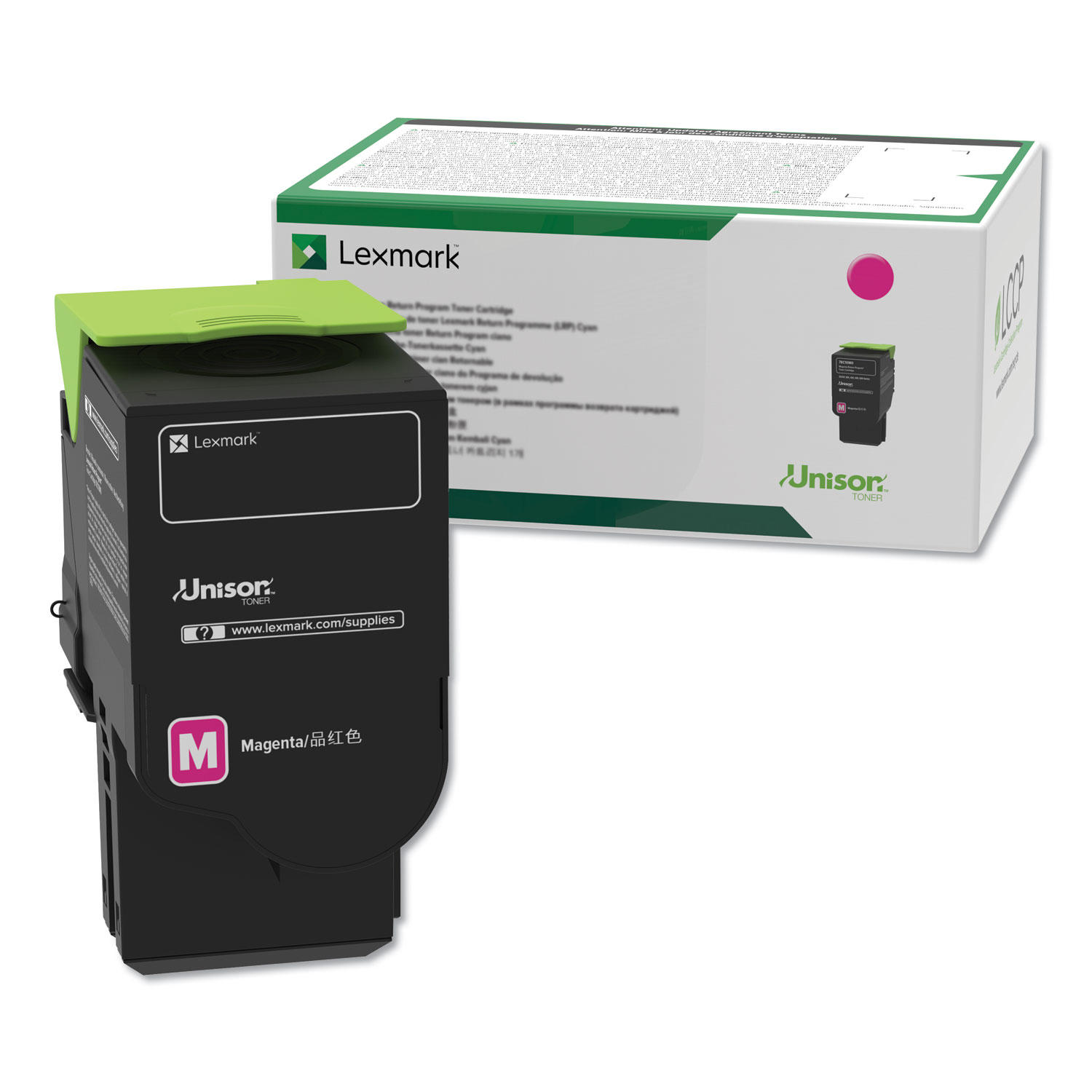 Lexmark 78C10M0 Original Magenta Return Program Toner Cartridge 1400 Pages