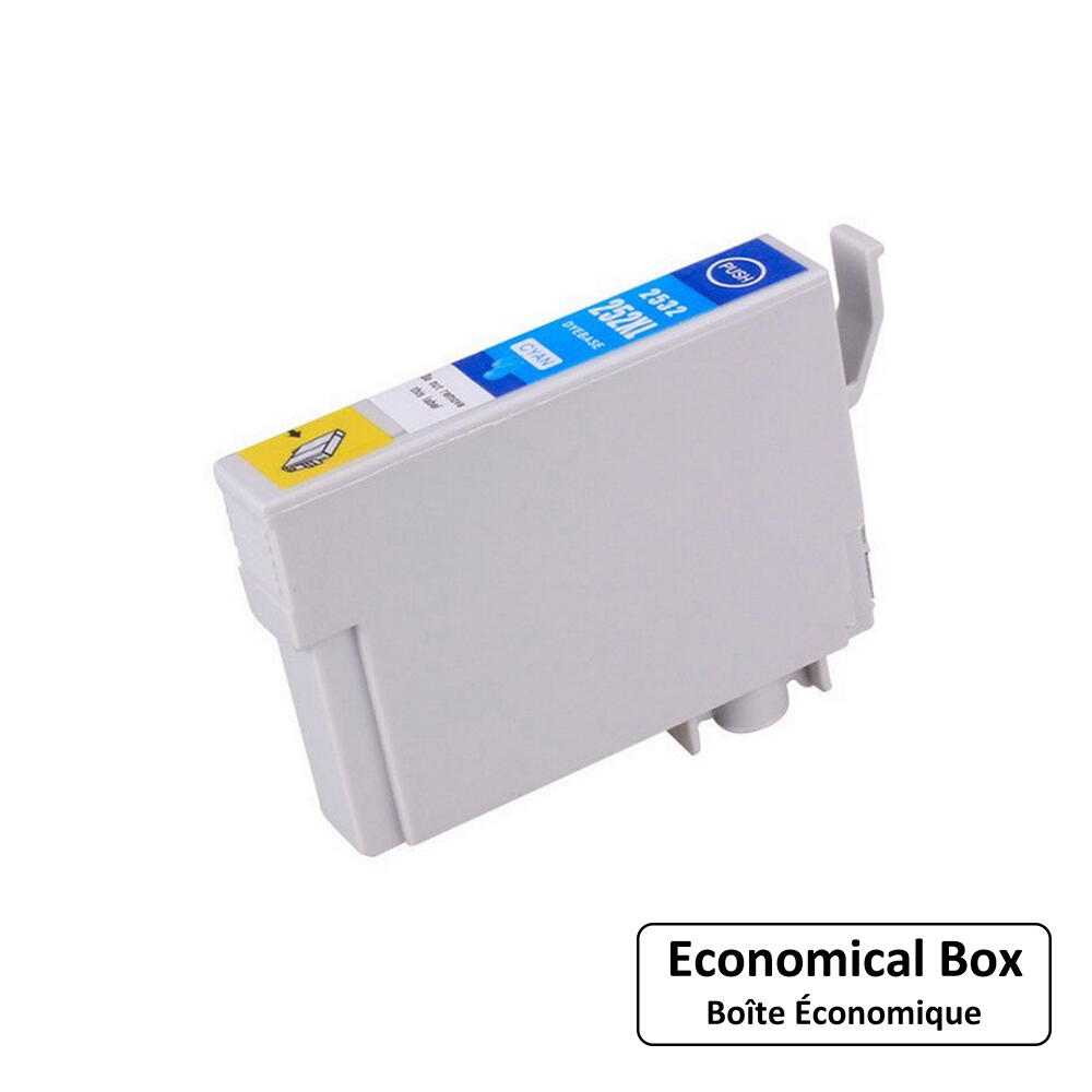 Epson 252 T252XL220 Compatible Cyan Ink Cartridge High Yield - Ecobox