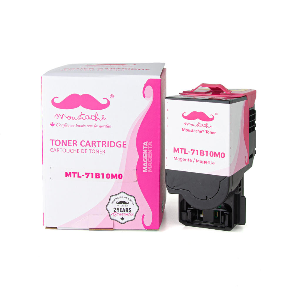 Lexmark 71B10M0 Compatible Magenta Toner Cartridge - Moustache®