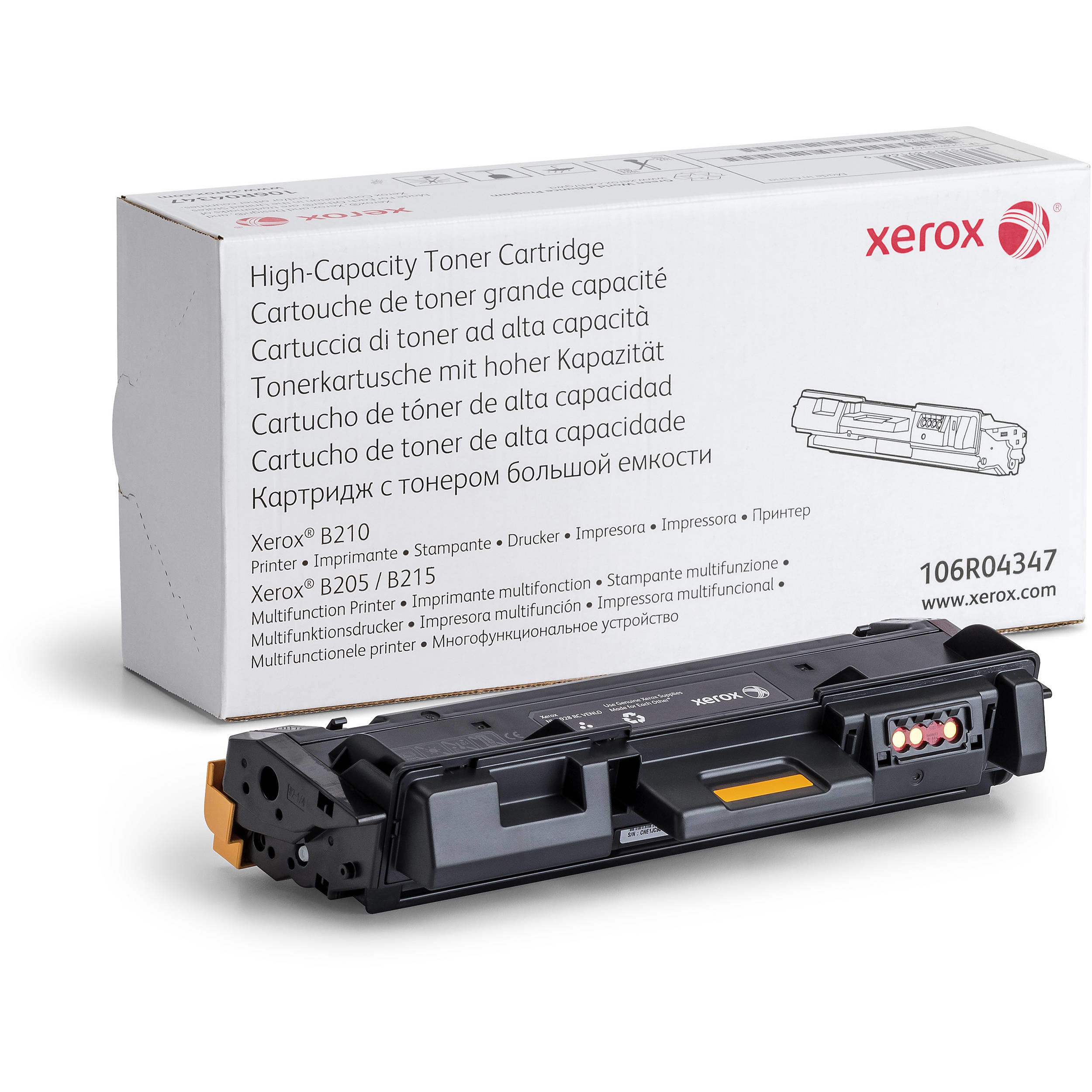 Xerox B205/B210/B215 Original Black Toner Cartridge High Yield - 106R04347