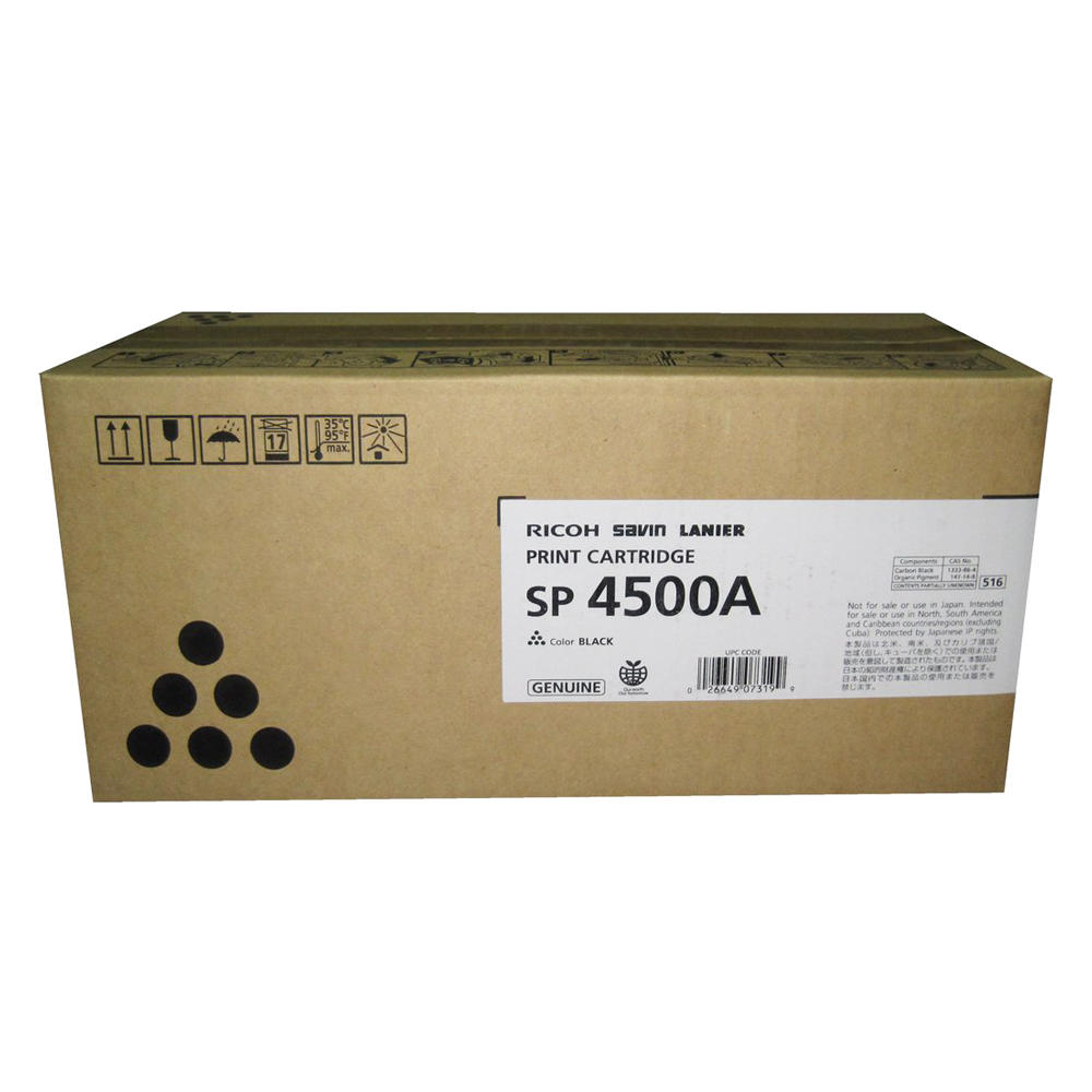 Ricoh 407319 SP 4500A Original Black Toner Cartridge High Yield