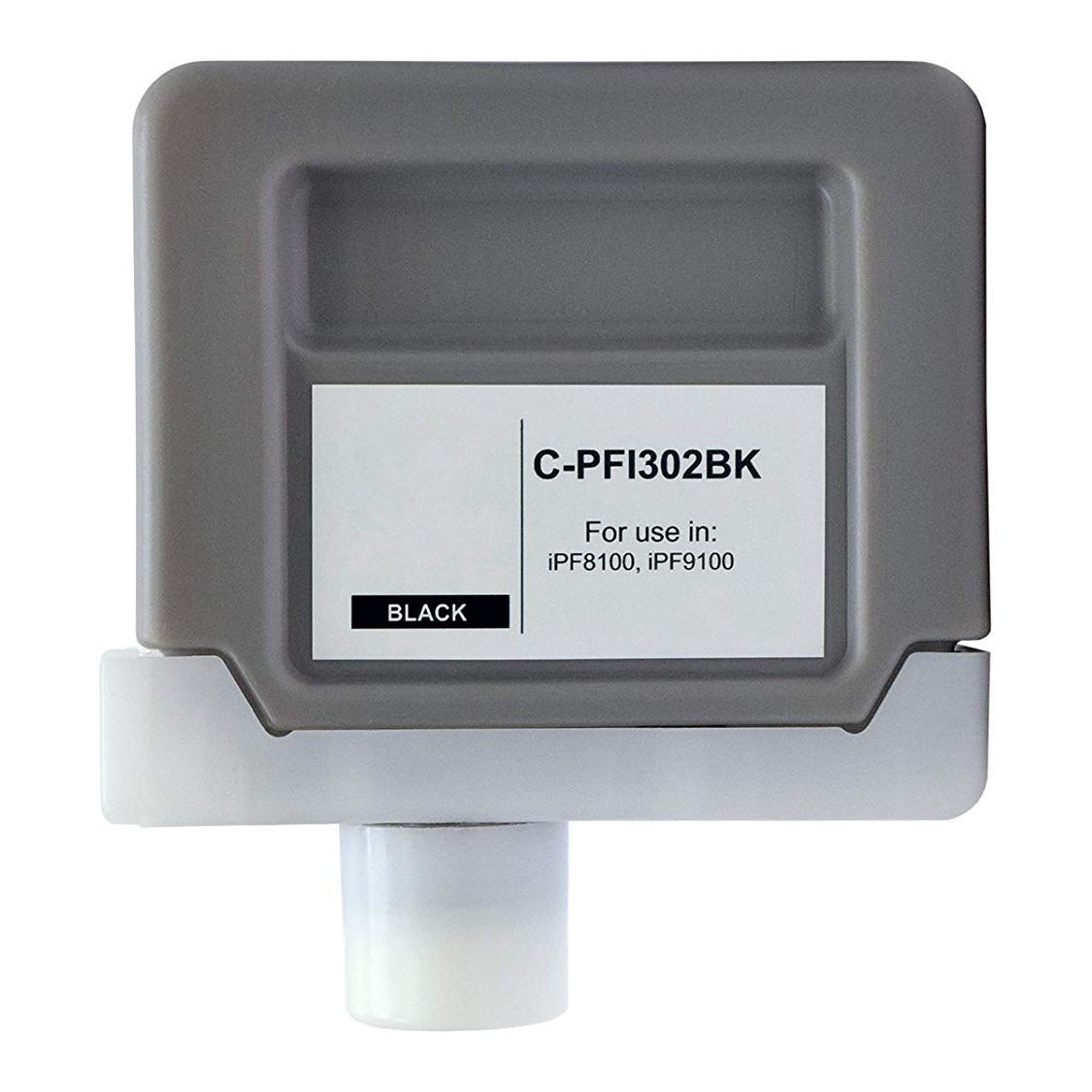 Canon PFI-302BK Compatible Black Ink Cartridge 330ML