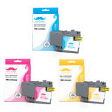 Brother LC3035 3PKS Compatible Color Ink Cartridge Combo Ultra High Yield C/M/Y - Moustache®