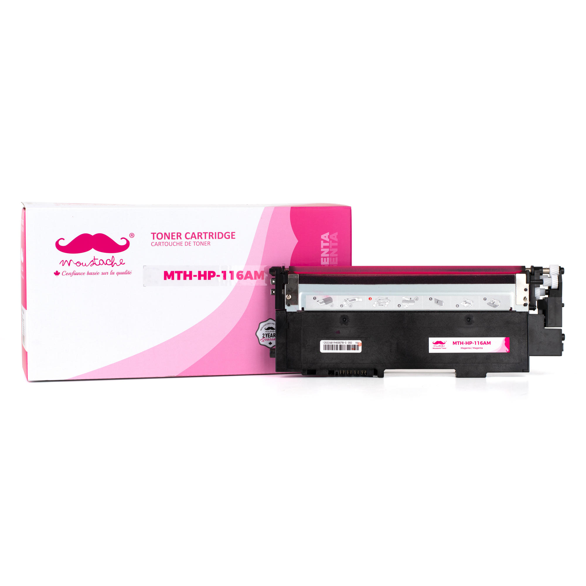 Compatible HP 116A W2063A Magenta Toner Cartridge - Moustache®