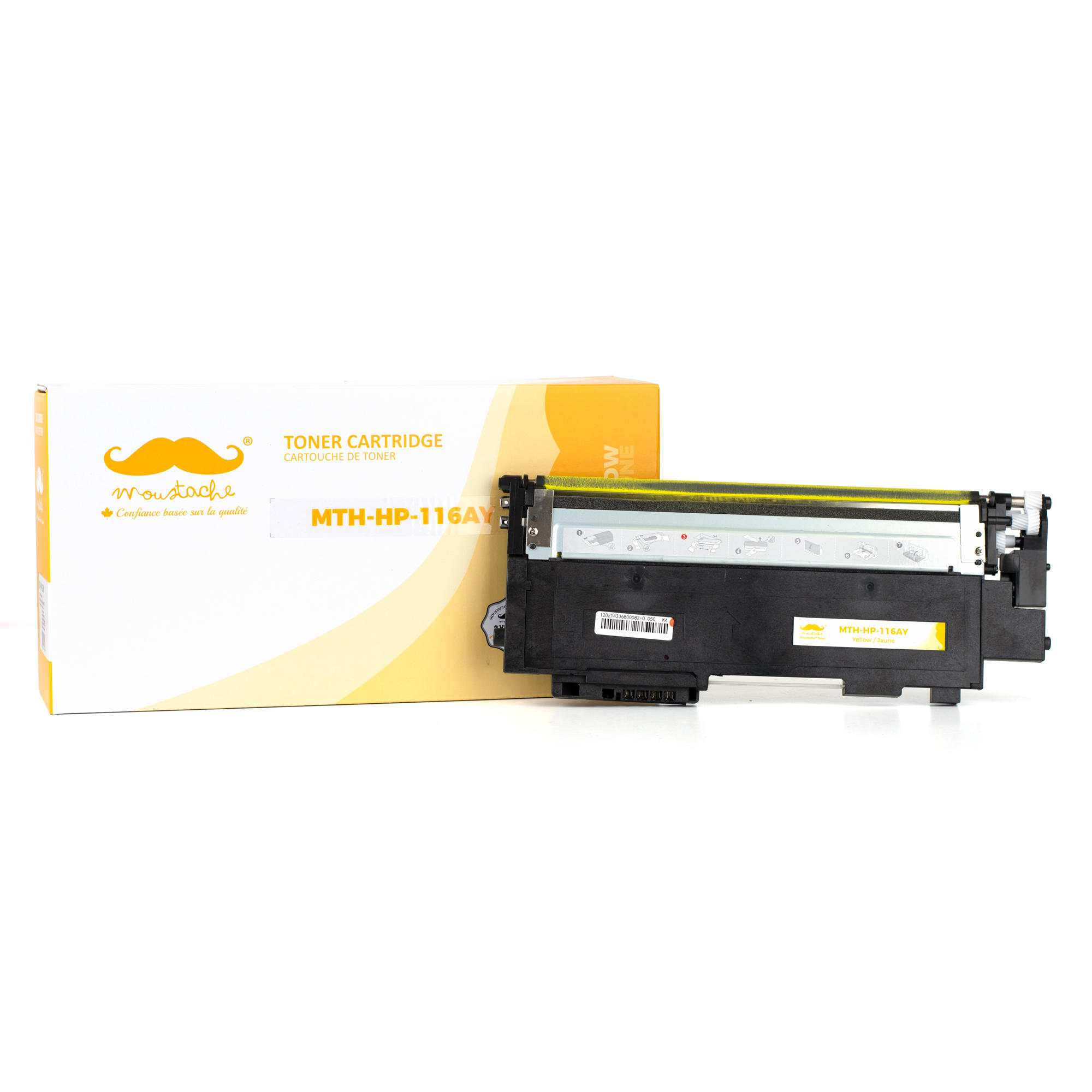 Compatible HP 116A W2062A Yellow Toner Cartridge - Moustache®