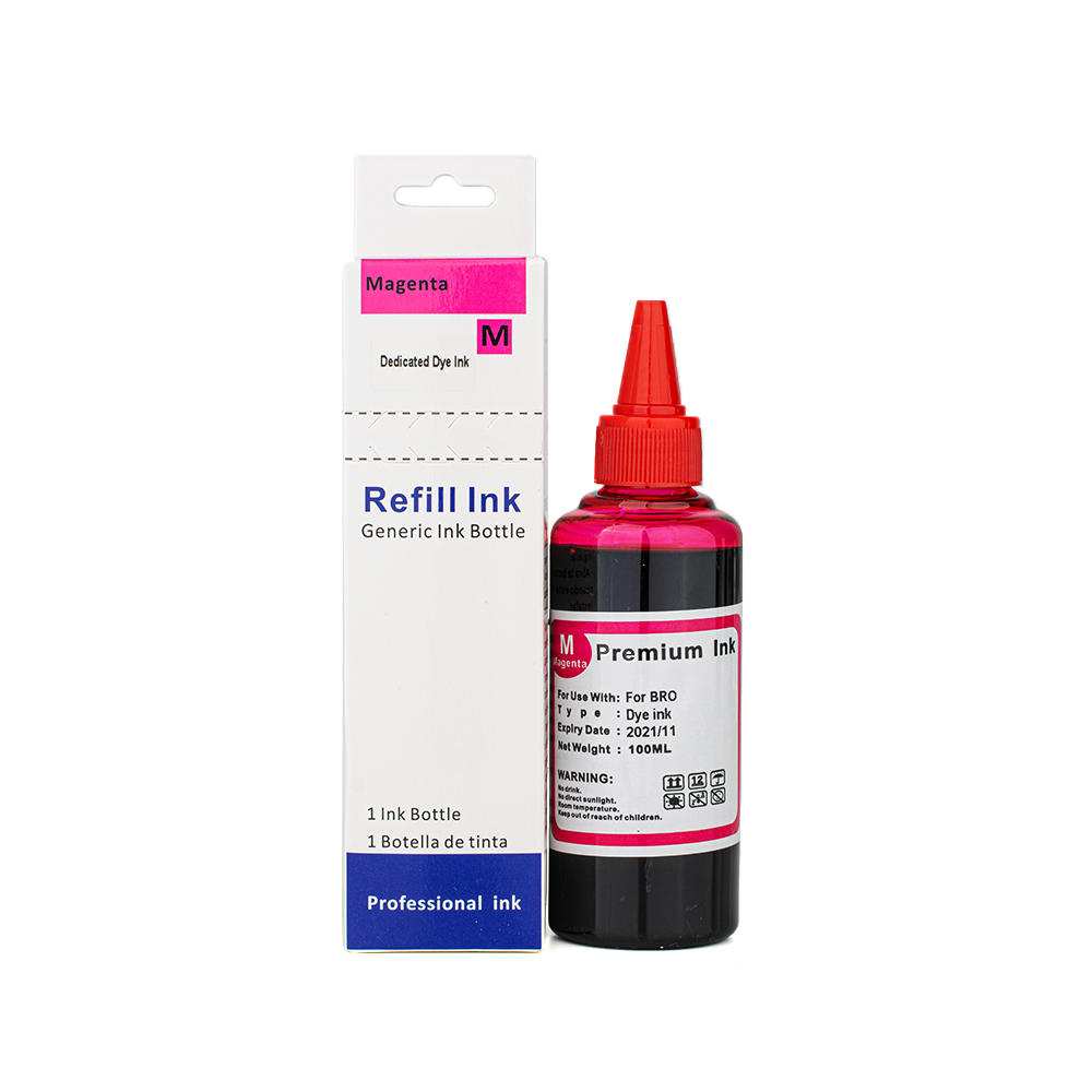 Universal Magenta Dye Refill Ink for Canon Printer Cartridges 100ml at